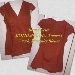 MOTHERHOOD, Women's V-neck, Maternity Blouse, Sm